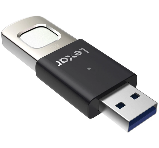 Externer Speicher USB-A 3.2 Lexar JumpDrive Fingerprint F35 Pro, 64Gb
