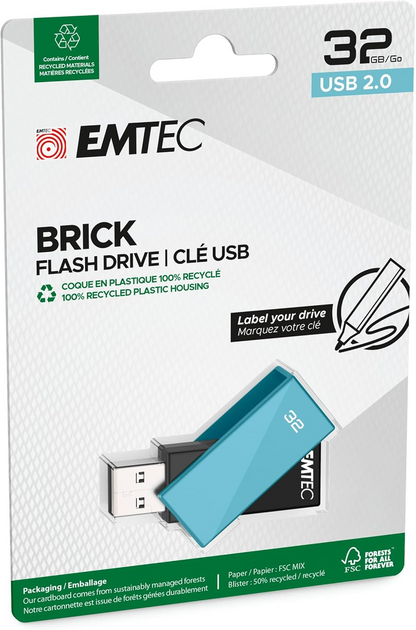 Externe USB-A Speicher Emtec C350 Brick, 32GB ECMMD32GC352