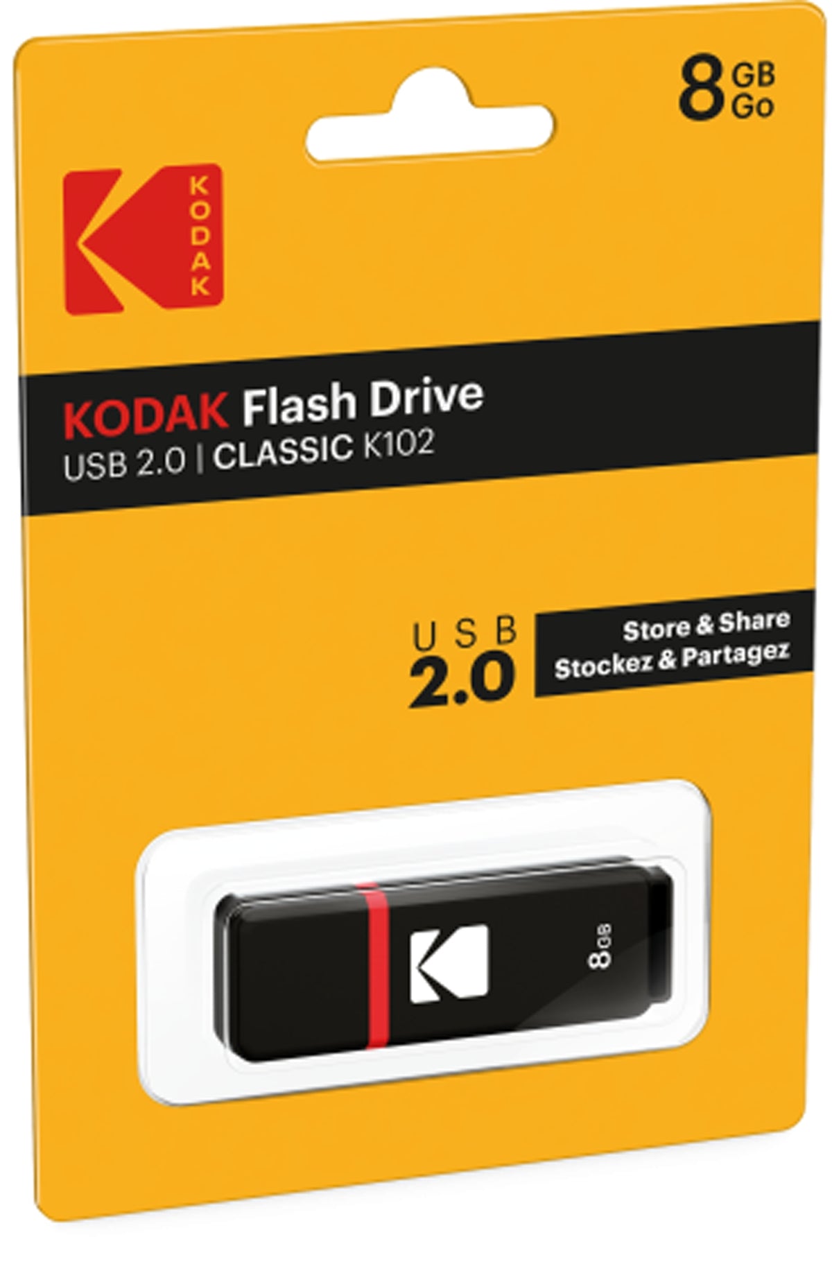 Externer USB-A Speicher Kodak K102, 8GB EKMMD8GK102