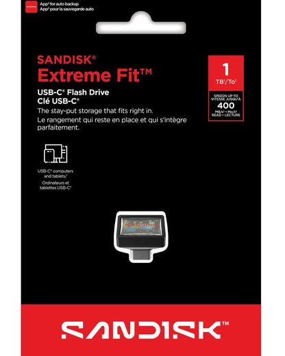 Externe USB-C Speicher SanDisk Extreme Fit, 1TB SDCZ530-1T00-G46