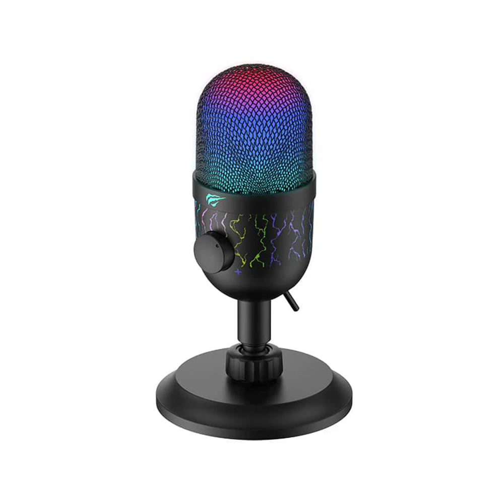 HAVIT GK52 Gaming Microphone, RGB, USB-A, 1.8m, Black