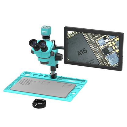 Mikroskop mit Monitor und Kamera RF4 RF-7050TVD2 + 4KC1PRO + M156