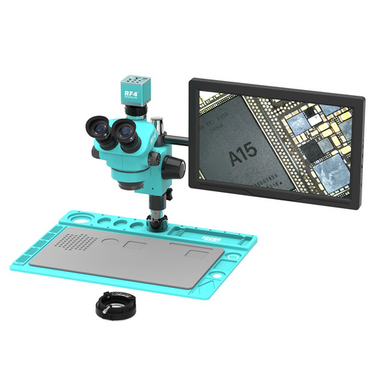 Mikroskop mit Monitor und Kamera RF4 RF-7050TVD2 + 4KC1PRO + M156