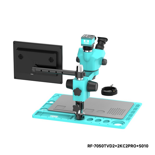 Mikroskop mit Monitor und Kamera RF4 RF-7050TVD2 + 2KC2PRO + S010