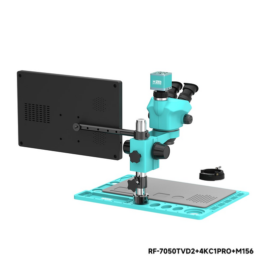 Mikroskop mit Monitor und Kamera RF4 RF-7050TVD2 + 4KC1PRO + M156