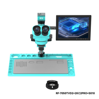Mikroskop mit Monitor und Kamera RF4 RF-7050TVD2 + 2KC2PRO + S010