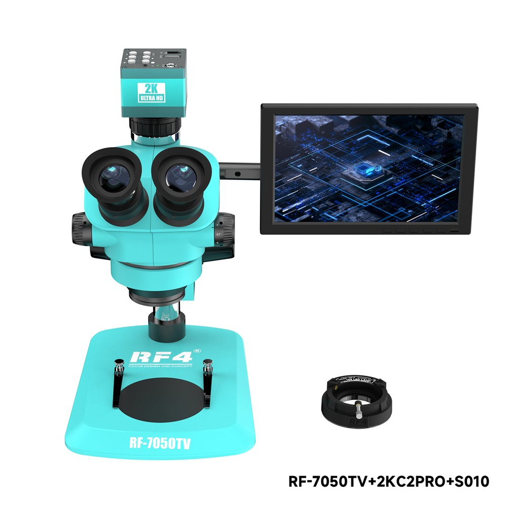 Mikroskop mit Monitor und Kamera RF4 RF-7050TV + 2KC2PRO + S010