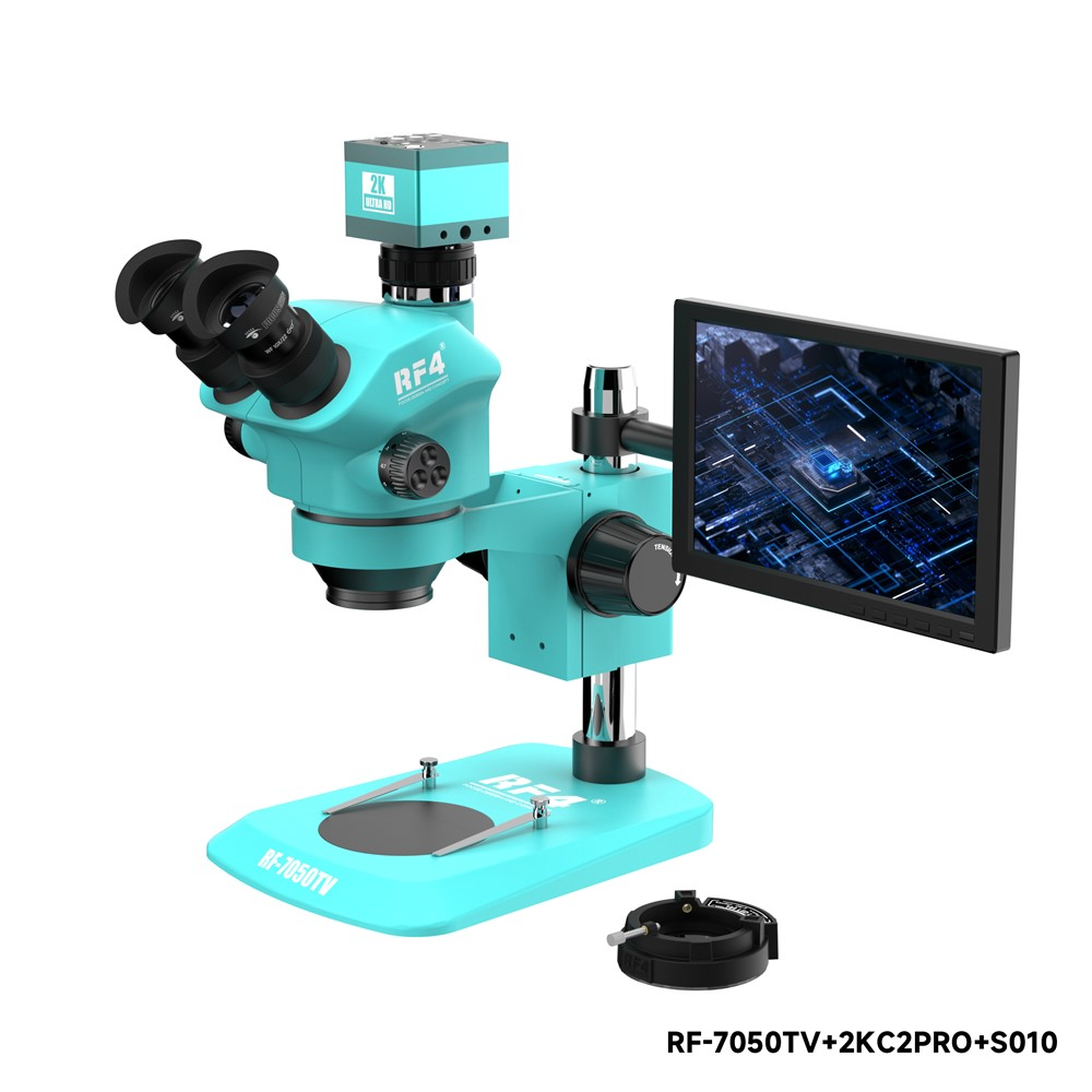 Mikroskop mit Monitor und Kamera RF4 RF-7050TV + 2KC2PRO + S010