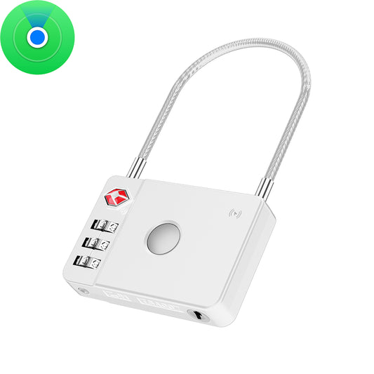 MiLi SmartTag MiLock Luggage für iOS Series, Weiß HD-P16-L