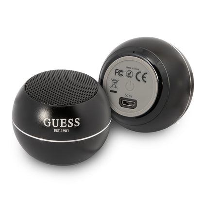 Tragbarer Bluetooth-Lautsprecher Guess, 3W, Schwarz