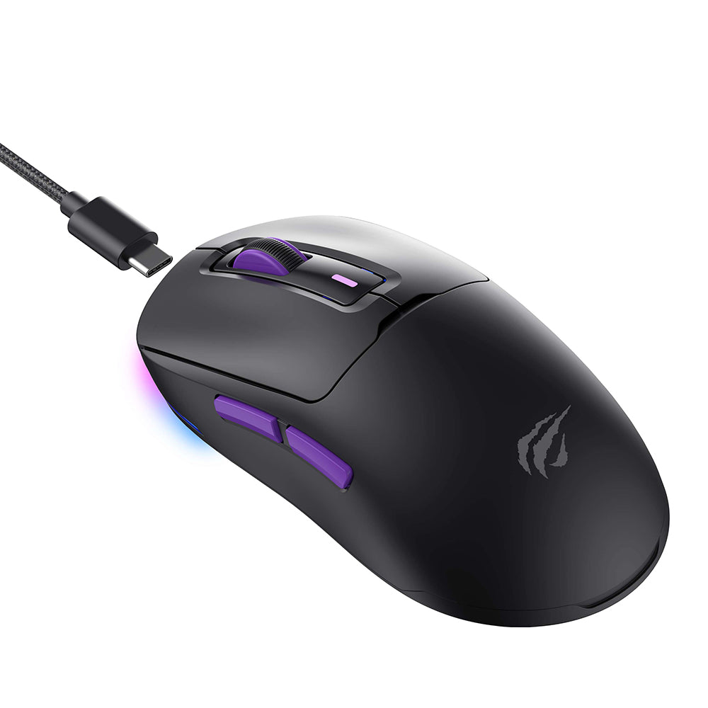 Gaming-Maus Wireless HAVIT MS969WB, RGB, 1000DPI - 16000DPI, Schwarz