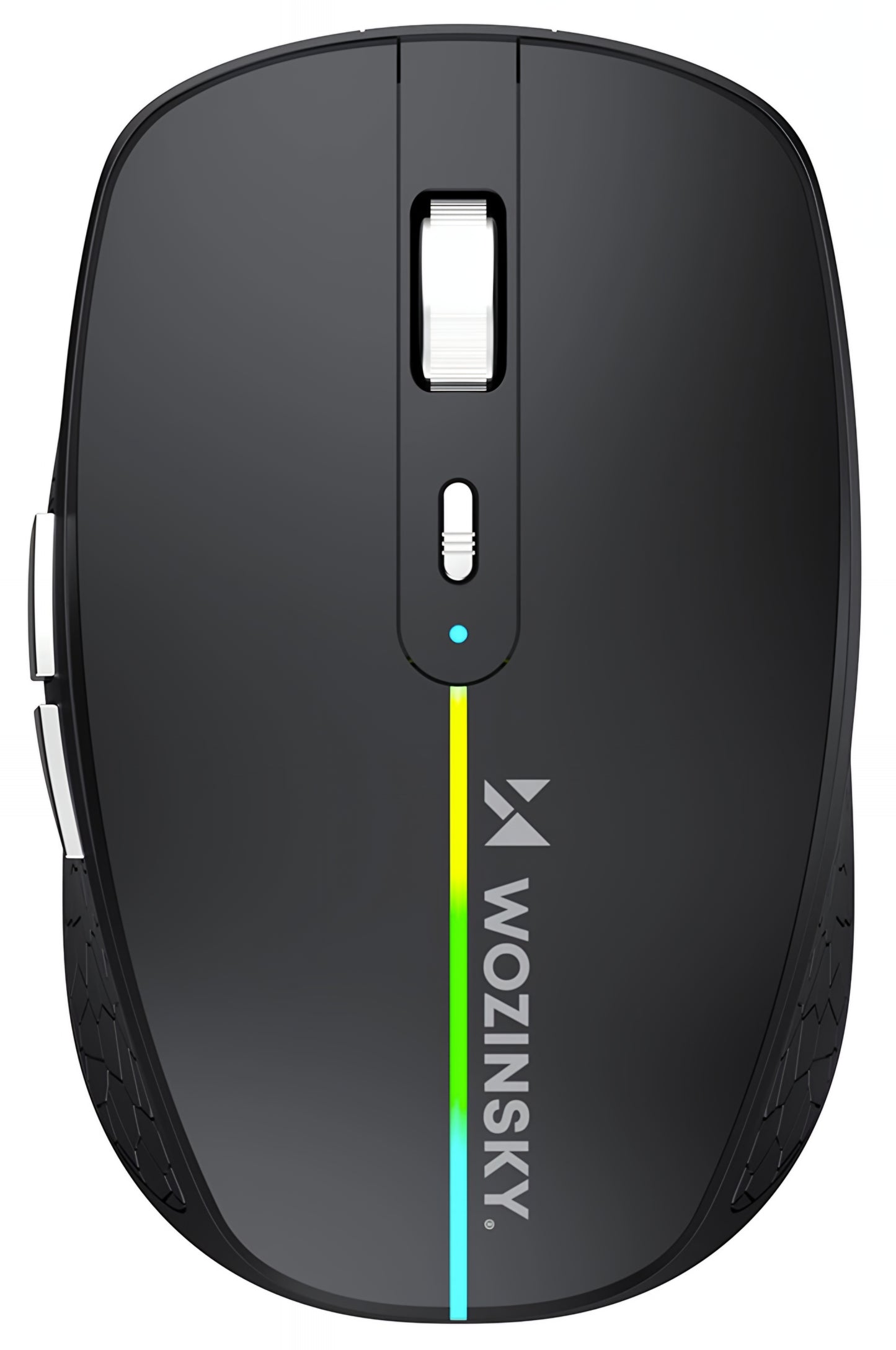 Wireless Gaming Maus WZK WMGK-1132, 1600DPI, RGB, BT / Wi-Fi, Schwarz