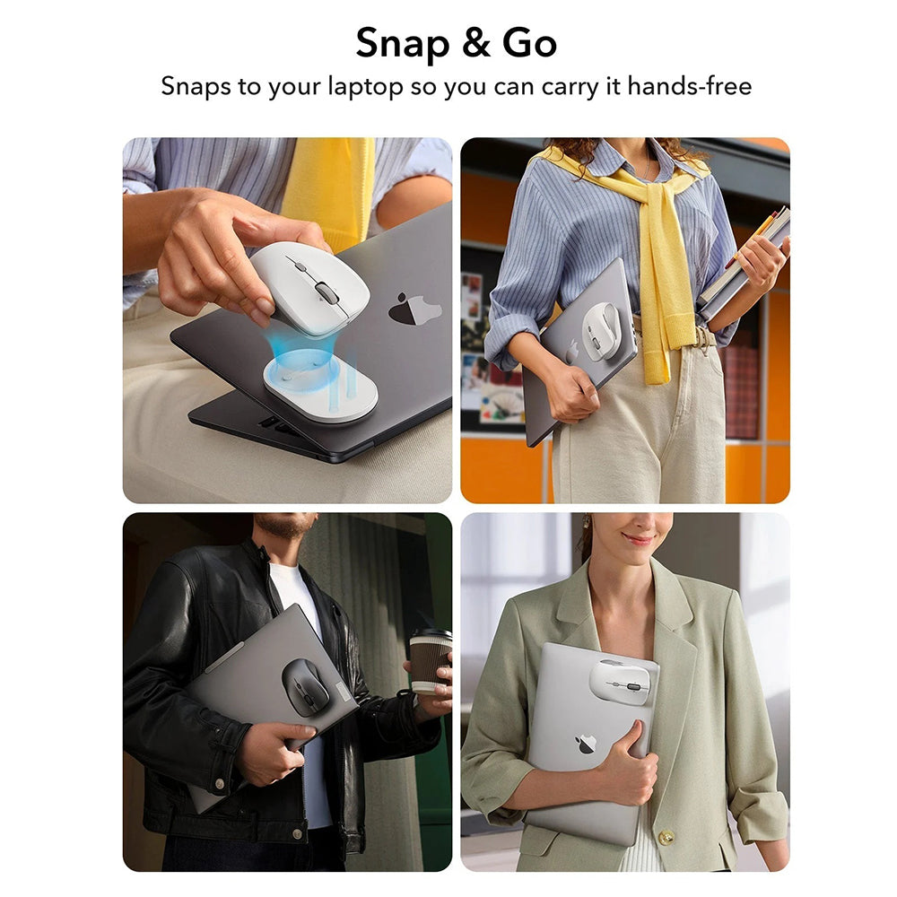 Wireless-Maus ESR MagMouse, 800DPI - 4800DPI, Grau