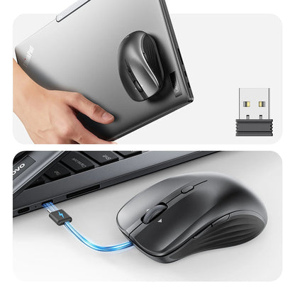Kabellose Maus ESR MagMouse, 800DPI - 4800DPI, BT / Wi-Fi, Grau