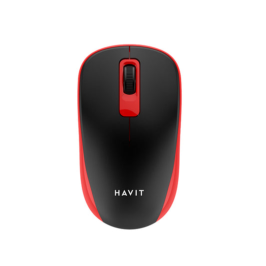 HAVIT MS626GT Wireless Mouse, 1200DPI, Black Red
