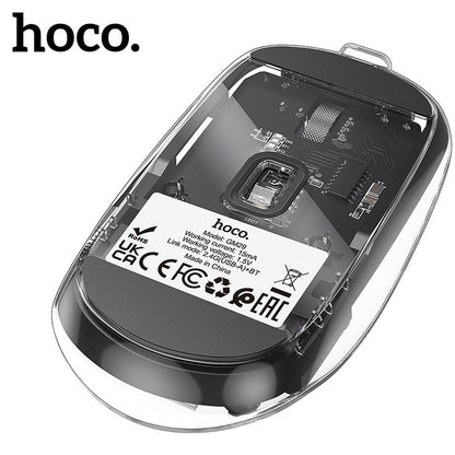 Drahtlose Maus HOCO GM29, 1600DPI, BT / Wi-Fi, Schwarz