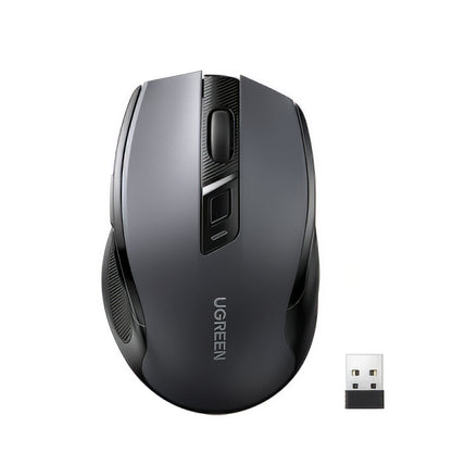 Wireless-Maus UGREEN MU006 (90855), 4000DPI, BT / Wi-Fi, Grau