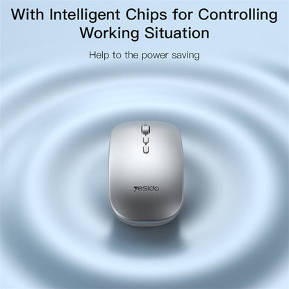 Wireless-Maus Yesido KB15, 800DPI - 1600DPI, Silber