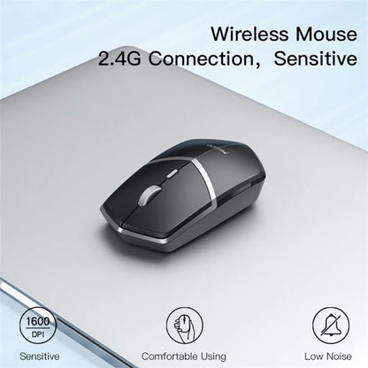 Mouse Wireless Yesido KB16, 1600DPI, Schwarz