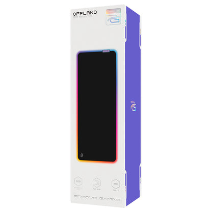 MousePad Gaming Proove Offland, RGB, 800mm x 300mm x 4mm, Schwarz MPOF00022401