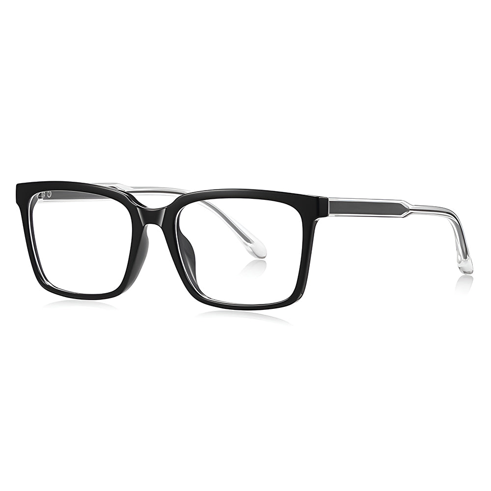 Herren-Computergläser Techsuit LS091, Anti-Blaues Licht, Schwarz