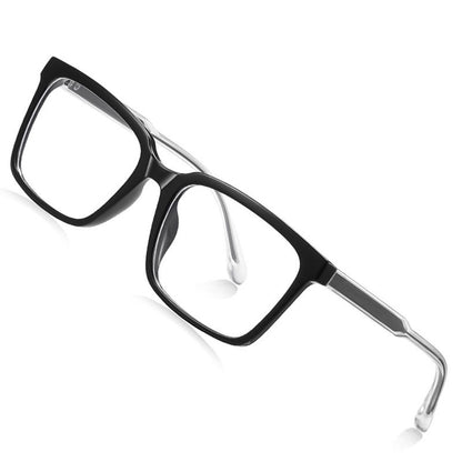 Herren-Computergläser Techsuit LS091, Anti-Blaues Licht, Schwarz