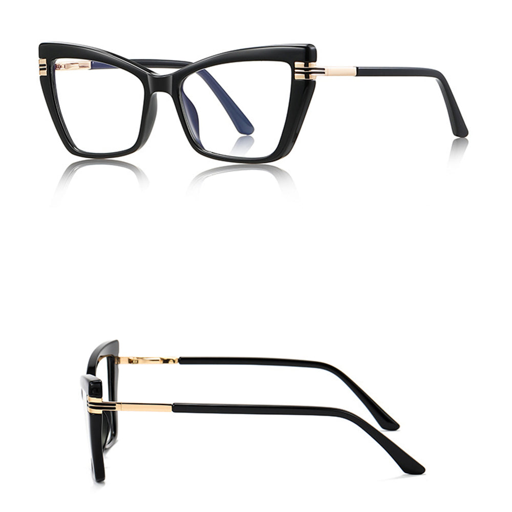 Damen Computerbrille Techsuit 2263, Anti-Blue Light, Schwarz