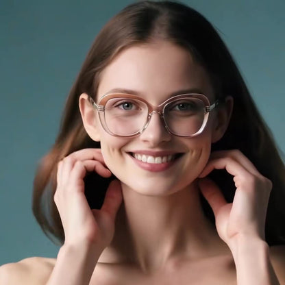 Damen Computerbrille Techsuit 2265, Anti-Blue Light, Hellbraun