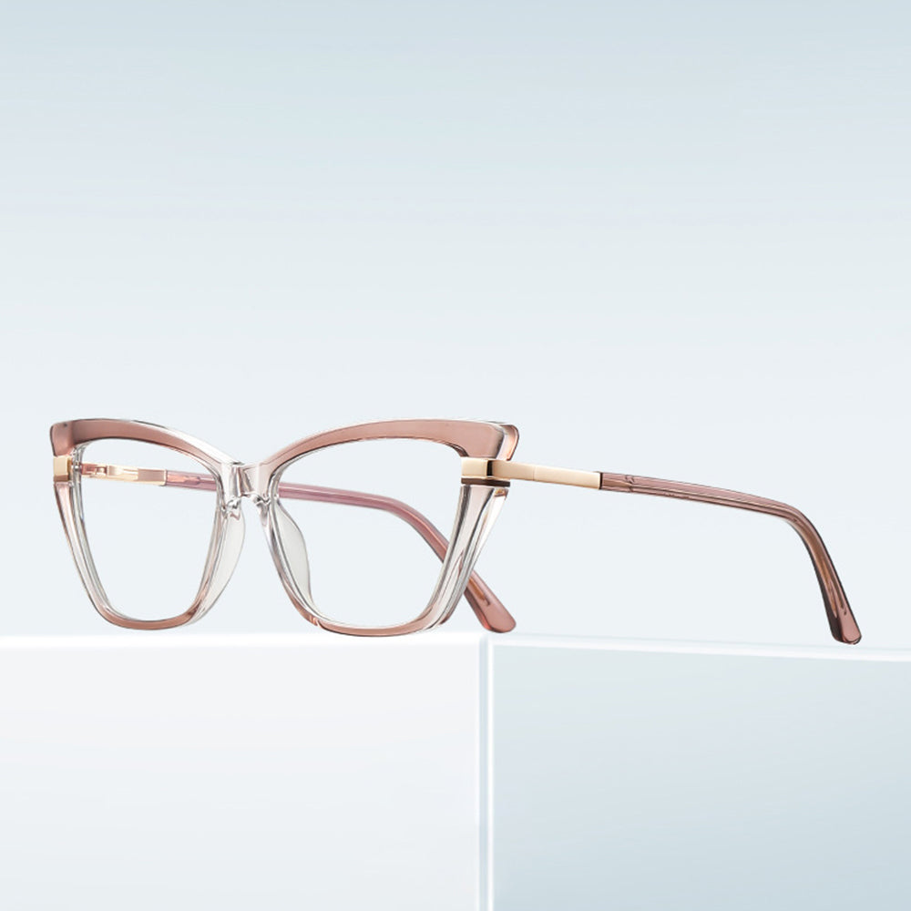 Damen Computerbrille Techsuit 2271, Anti-Blue Light, Hellbraun