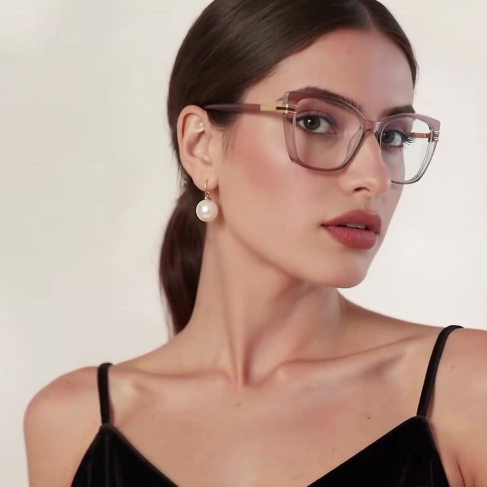 Damen Computerbrille Techsuit 2273, Anti-Blue Light, Braun