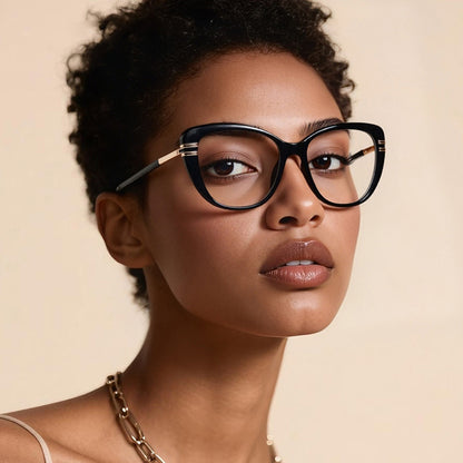 Damen Computerbrille Techsuit 2274, Anti-Blue Light, Schwarz