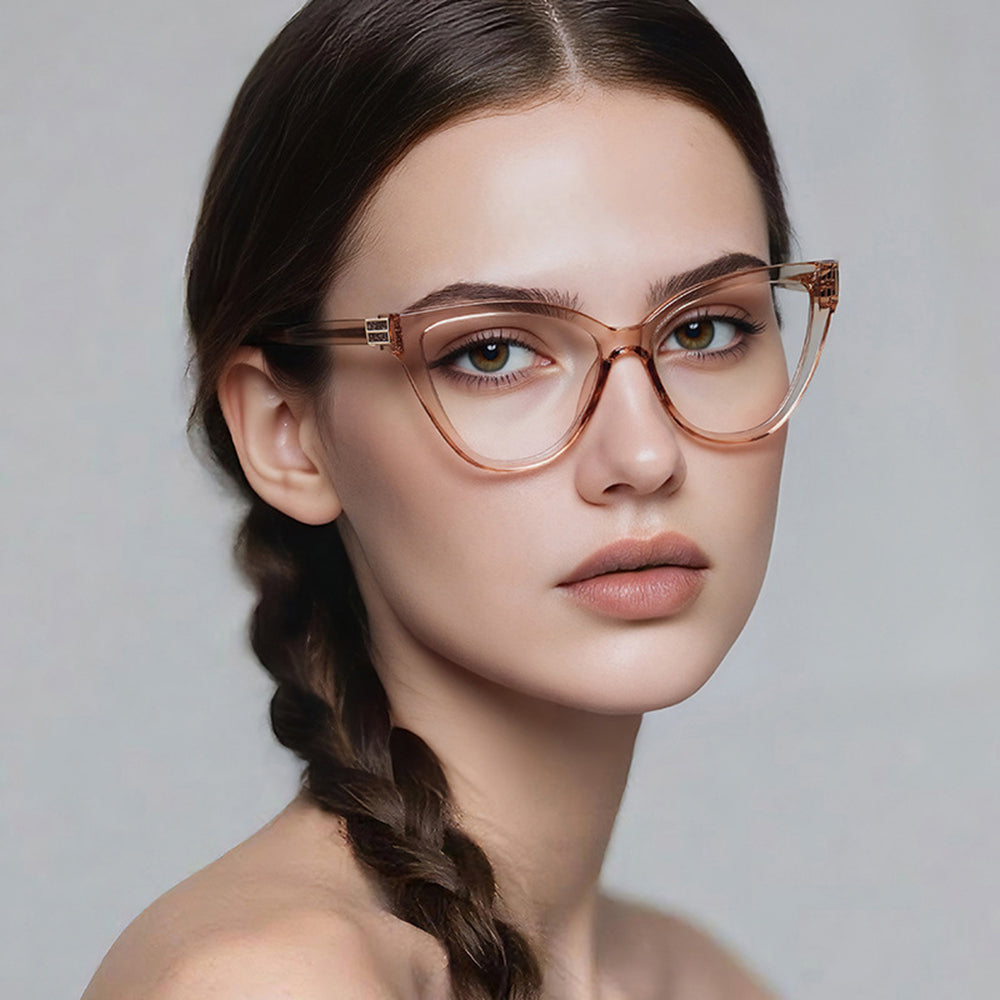 Damen Computerbrille Techsuit 2279, Anti-Blue Light, Braun