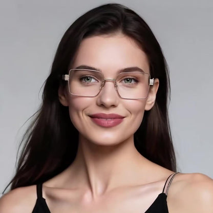 Damen Computerbrille Techsuit 3160, Anti-Blau-Licht, Rosa Gold