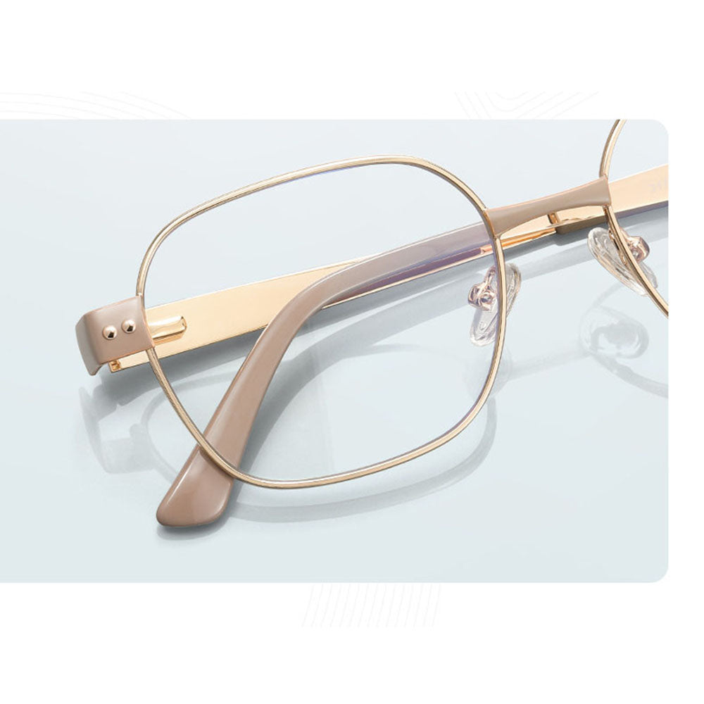 Damen-Computerbrille Techsuit 3172, Anti-Blaues Licht, Goldfarben