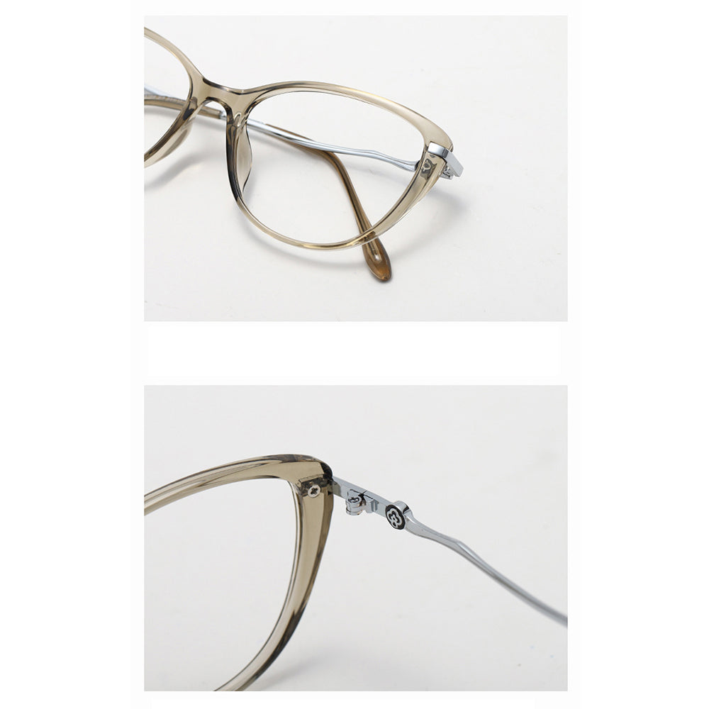 Damen Computerbrille Techsuit 86162, Anti-Blue Light, Silber Beige