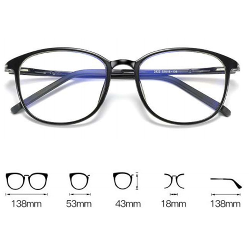 Techsuit F2822 Women's Computer Glasses, Anti-Blue Light, Blue