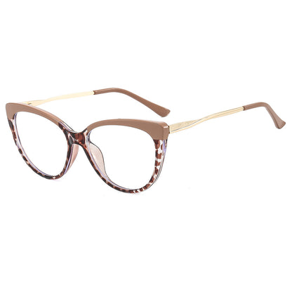 Damen-Computerglas Techsuit F5018-C42, Anti-Blaues Licht, Creme Braun