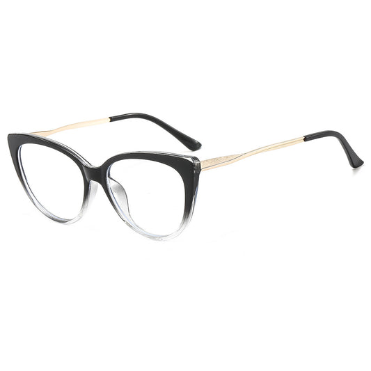 Damen-Computergläser Techsuit F5018-C7, Anti-Blaues Licht, Schwarz Transparent