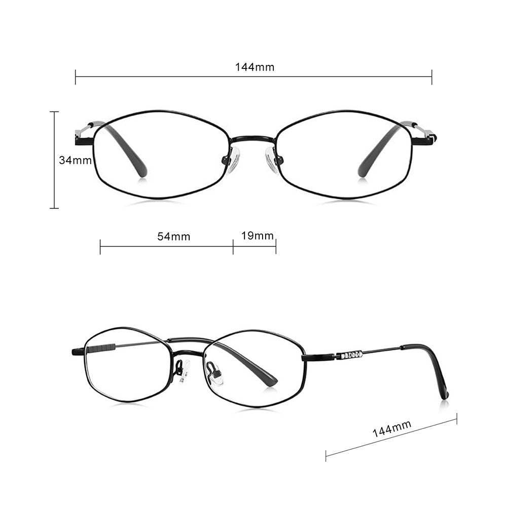 Damen-Computerbrille Techsuit LS501, Anti-Blaues Licht, Silber