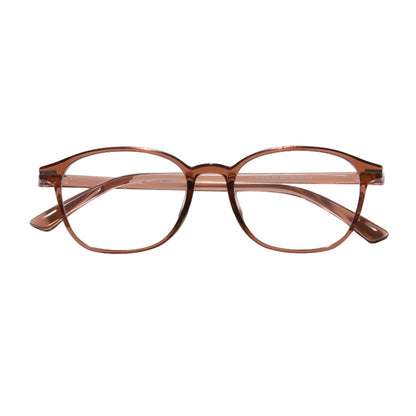 Unisex Computerbrille Techsuit 6635, Anti-Blau-Licht, Braun Lila