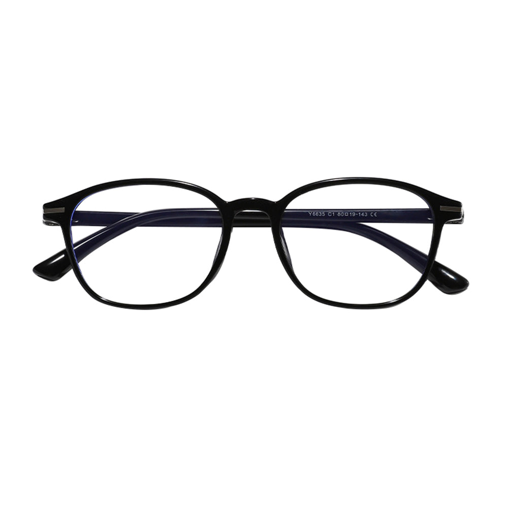 Unisex Computerbrille Techsuit 6635, Anti-Blau-Licht, Schwarz