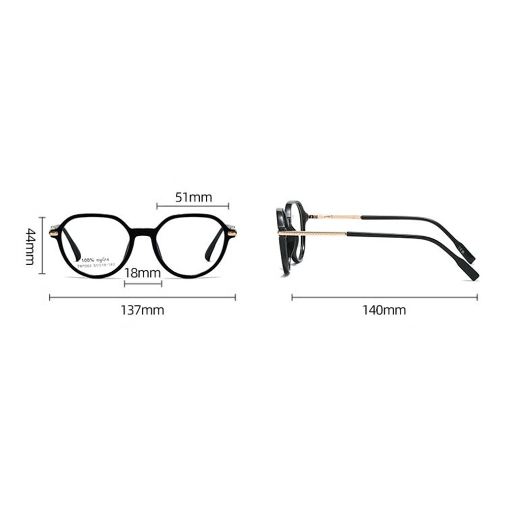 Unisex Computerbrille Techsuit TM1062, Anti-Blaues Licht, Hellbraun