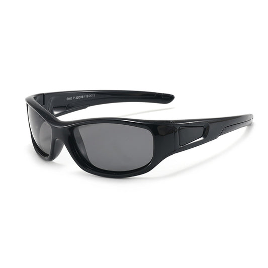 Sport-Sonnenbrille für Kinder Techsuit 800-C11, polarisiert, schwarz