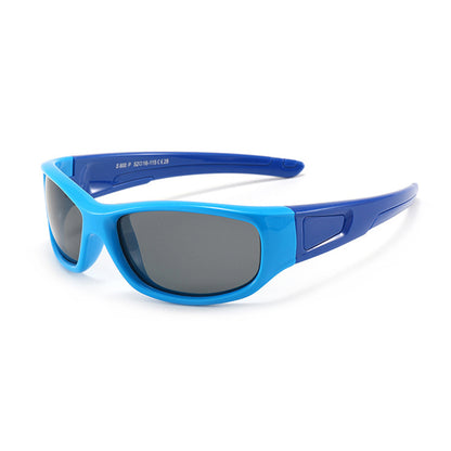 Sport-Sonnenbrille für Kinder Techsuit 800-C29, polarisiert, blau