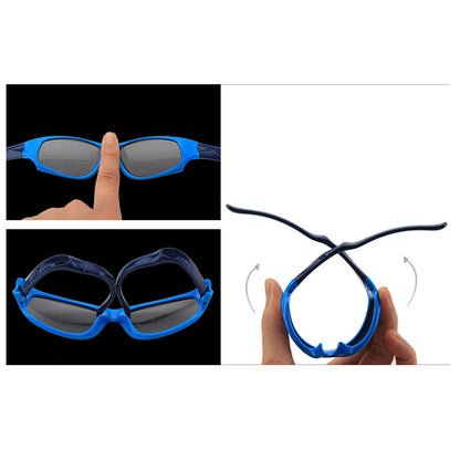 Sport-Sonnenbrille für Kinder Techsuit 800-C29, polarisiert, blau