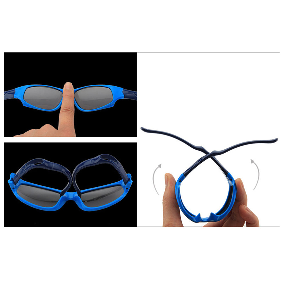 Sport-Sonnenbrille für Kinder Techsuit 800-C30, polarisiert, rot-rosa