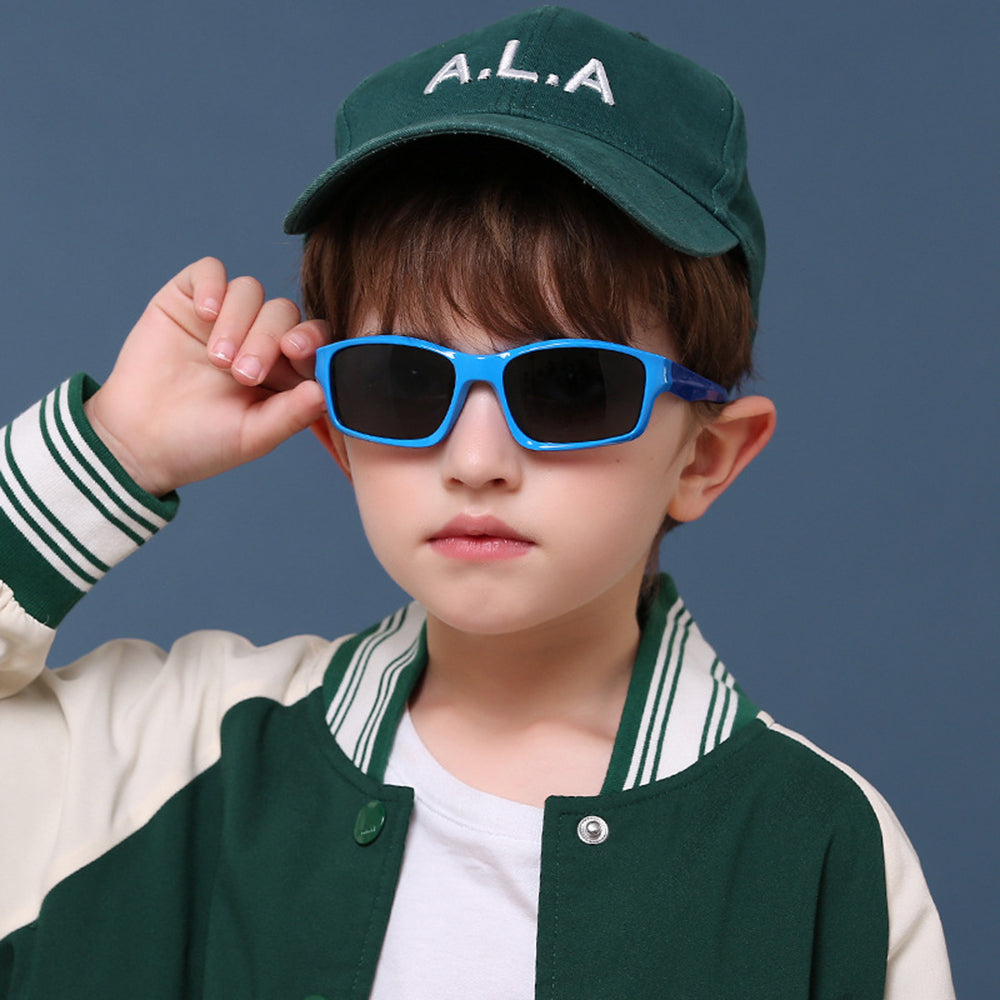 Sport-Sonnenbrille für Kinder Techsuit 8202-C30, polarisiert, rot-rosa