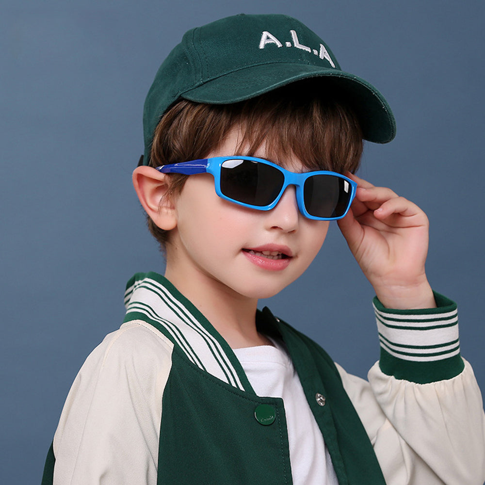 Sport-Sonnenbrille für Kinder Techsuit 8202-C30, polarisiert, rot-rosa