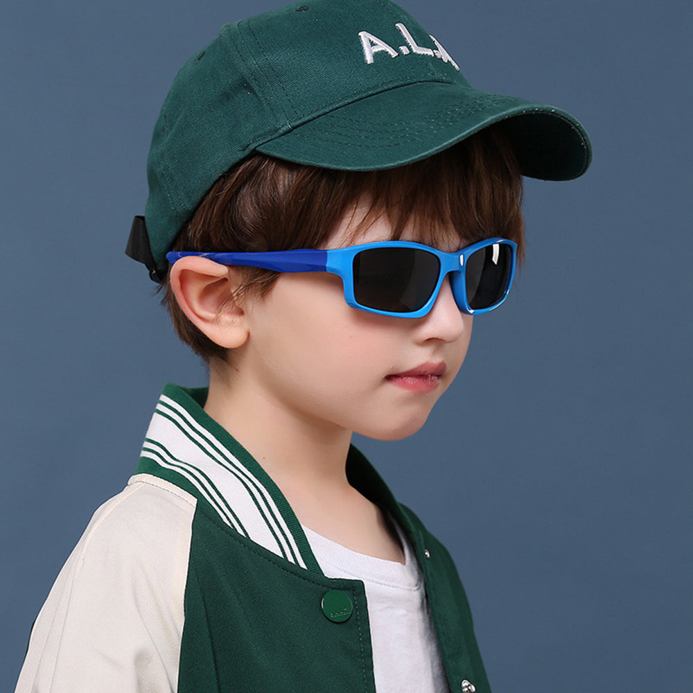 Sport-Sonnenbrille für Kinder Techsuit 8202-C30, polarisiert, rot-rosa