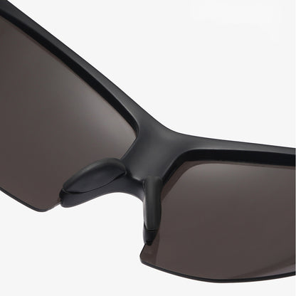 Unisex Fahrradbrille Techsuit 1806, UV-Schutz, Schwarz Orange Gelb